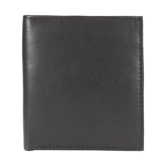 Men Lambskin Leather Long Wallet with Multi Card Holder, Black - Picture 9 of 10